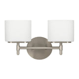Trinity Bath and Vanity Light - 2-Light - Satin Nickel by Hudson Valley