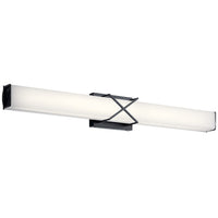 Trinsic Vanity Light Medium Matte Black By Kichler - Side View
