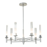 Truss 7-Arm Round Chandelier, shown in Sterling, by Hubbardton Forge