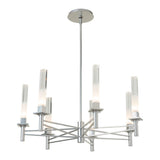 Truss 7-Arm Round Chandelier, shown in Sterling, by Hubbardton Forge