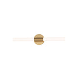 Tubi Bath Bar Vanity Light Natural Aged Brass by Maxim Lighting