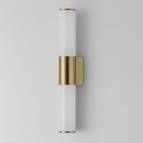 Tubo Bath Vanity Light Natural Aged Brass by Maxim Lighting