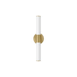 Tubo Bath Vanity Light Natural Aged Brass by Maxim Lighting