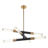 Tubo Pendant Aged Gold Brass