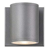Tubular Outdoor Wall Light 4 Inch Grey