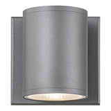 Tubular Outdoor Wall Light 4 Inch Grey