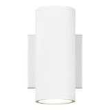 Tubular Outdoor Wall Light 7 Inch Matte White