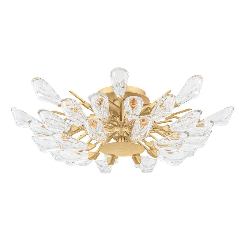Tulip Semi Flush - Gold Leaf by Hudson Valley