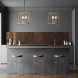 Tura Chandelier lifestyle view by Hubbardton Forge