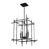 Tura Chandelier Medium in Ink by Hubbardton Forge