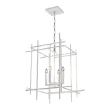 Tura Chandelier Medium in White by Hubbardton Forge