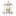 Tura Chandelier Small, shown in Modern Brass, by Hubbardton Forge