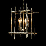 Tura Chandelier Small detail in Modern Brass, by Hubbardton Forge