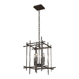 Tura Chandelier Small in Oil Rubbed Bronze by Hubbardton Forge