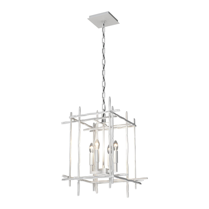 Tura Chandelier Small in White by Hubbardton Forge