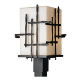 Tura Outdoor Post Lantern, shown in Coastal Oil Rubbed Bronze, by Hubbardton Forge