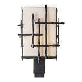 Tura Outdoor Post Lantern, shown in Coastal Oil Rubbed Bronze, by Hubbardton Forge