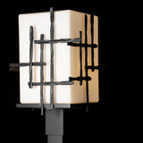 Tura Outdoor Post Lantern detail in Coastal Oil Rubbed Bronze, by Hubbardton Forge