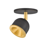 Tuthill Flush Mount - Aged Brass with Distressed Bronze by Hudson Valley