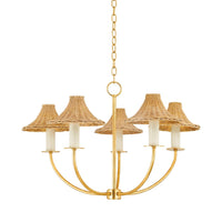 Twila Chandelier - Vintage Gold Leaf