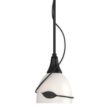 Twining Leaf Mini Pendant in Ink by Hubbardton Forge