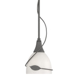 Twining Leaf Mini Pendant in Natural Iron by Hubbardton Forge