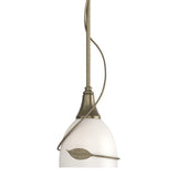 Twining Leaf Mini Pendant in Soft Gold by Hubbardton Forge