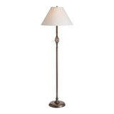 Twist Basket Floor Lamp, shown in Natural Iron, by Hubbardton Forge