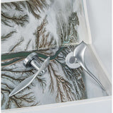 Twitty Door Lever in Satin Chrome lifestyle view by Colombo Design