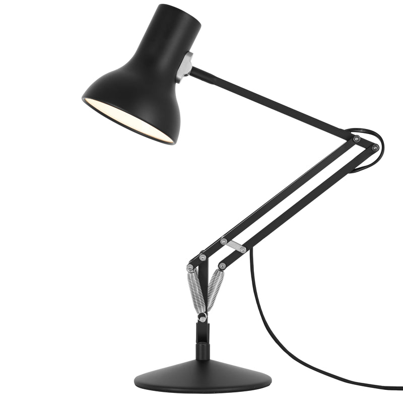 Type 75 Mini Desk Lamp Jet Black By Anglepoise