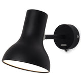 Type 75 Mini Wall Light Jet Black By Anglepoise - Side View