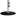 Round black steel base disc with a chrome upright tube and two black tightening knobs — Umbrella Base Standard 25kg by Basil Bangs