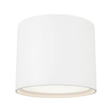 Uma Tall Flush Mount — 12 Inch, White