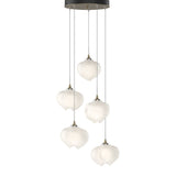 Ume 5-Light Pendant - Soft Gold Frosted Glass