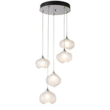Ume 5-Light Pendant - Sterling Frosted Glass