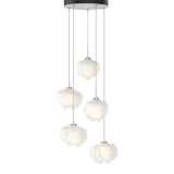 Ume 5-Light Pendant - White Frosted Glass