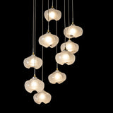 Ume 9-Light Chandelier detail in Modern Brass, Standard, by Hubbardton Forge