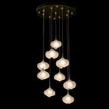 Ume 9-Light Chandelier detail in Modern Brass, Standard, by Hubbardton Forge