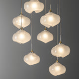 Ume 9-Light Chandelier detail in Modern Brass, Standard, by Hubbardton Forge
