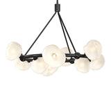 Ume 9-Light Ring Chandelier in Ink by Hubbardton Forge