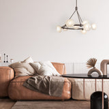 Ume 9-Light Ring Chandelier lifestyle view by Hubbardton Forge