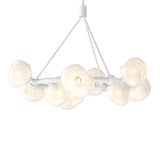Ume 9-Light Ring Chandelier in White by Hubbardton Forge