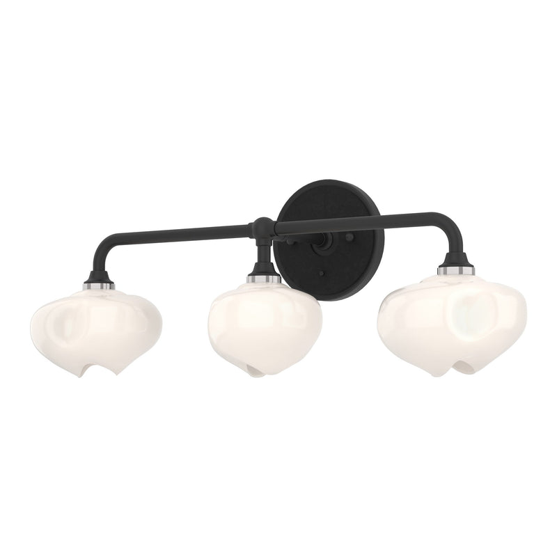 Ume Curved Arm Vanity Light in Black, Black by Hubbardton Forge