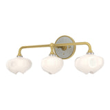 Ume Curved Arm Vanity Light in Modern Brass, Sterling by Hubbardton Forge