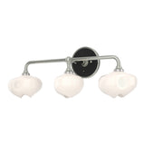 Ume Curved Arm Vanity Light in Sterling, Black by Hubbardton Forge