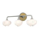 Ume Curved Arm Vanity Light in Sterling, Modern Brass by Hubbardton Forge