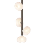 Ume Vertical Pendant - Bronze Frosted Glass