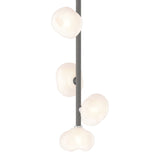 Ume Vertical Pendant - Natural Iron Frosted Glass