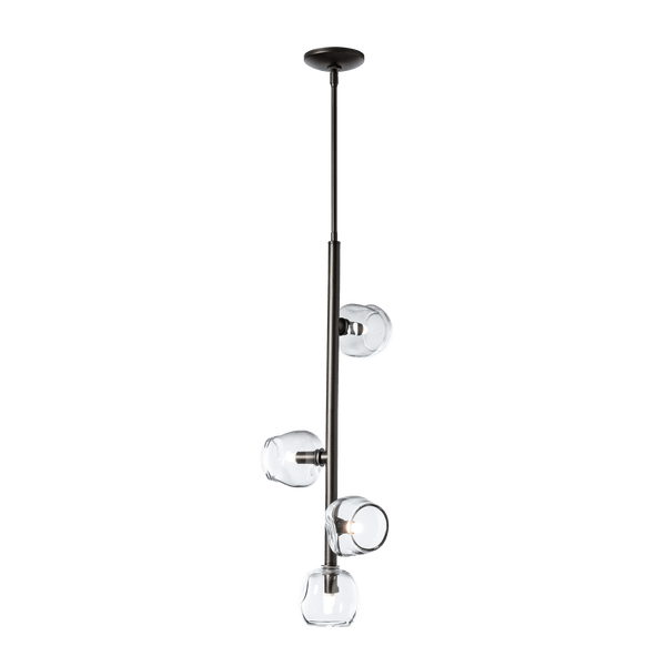 Ume Vertical Pendant Oil Rubbed Bronze Clear Glass By Hubbardton Forge
