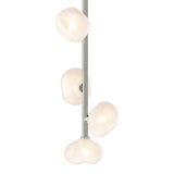 Ume Vertical Pendant - Sterling Frosted Glass